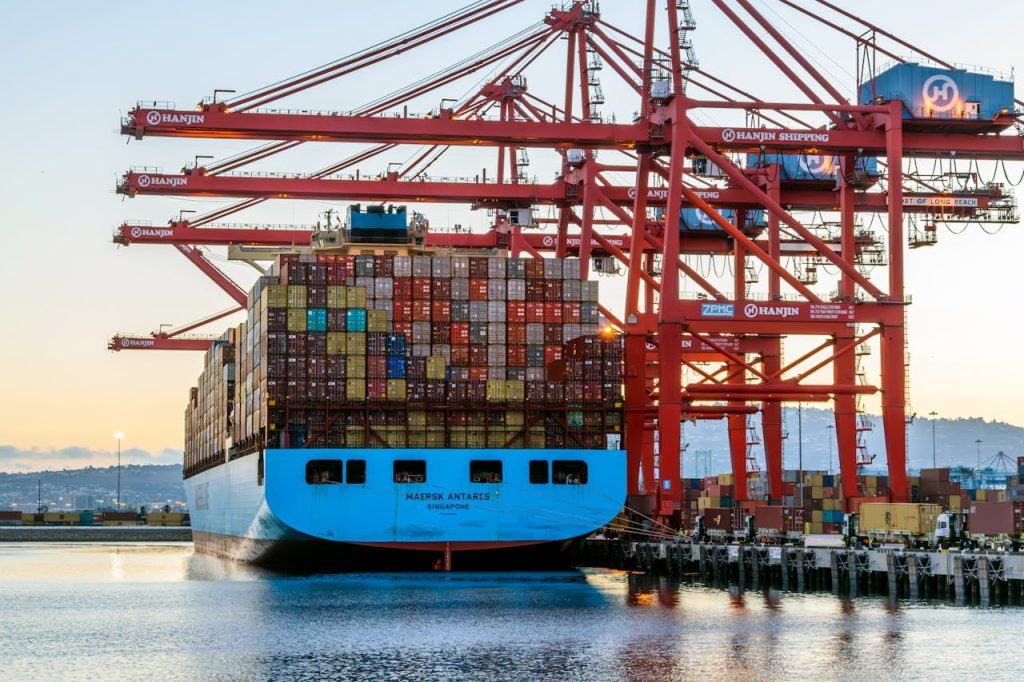 Free stock photo of cargo containers, cargo shipping, commercial shipping